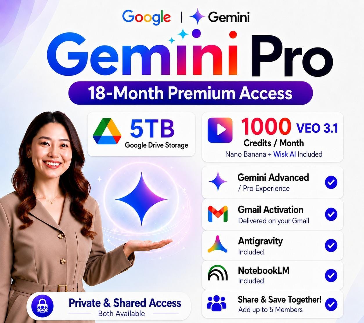 Gemini AI Pro [18 Month]